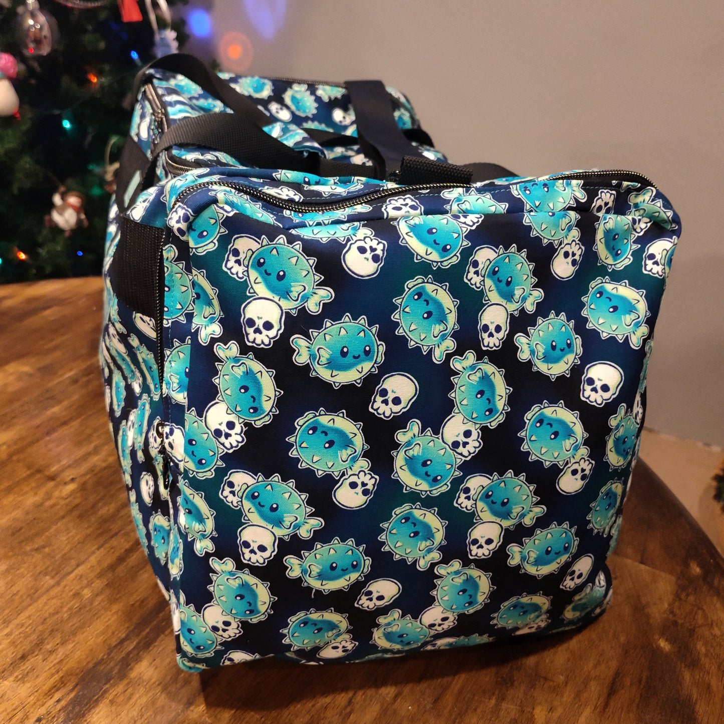 custom handmade duffle bag