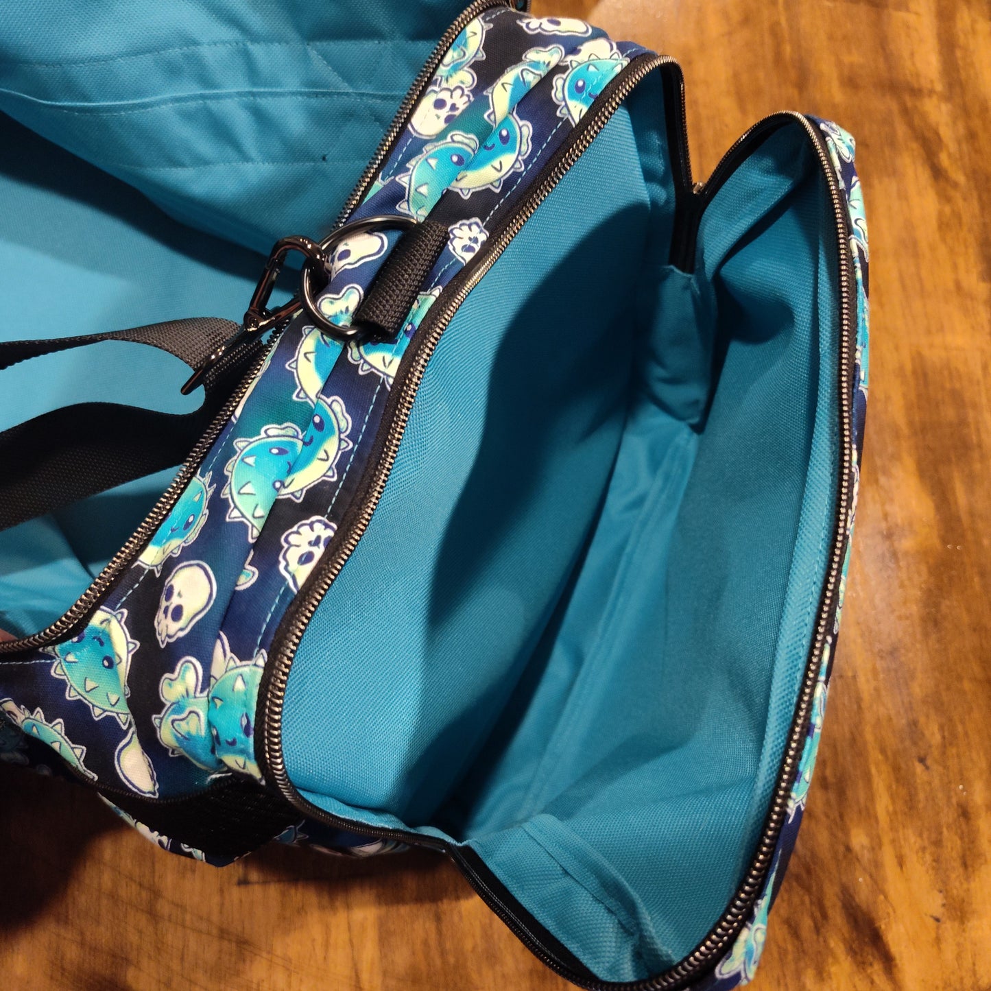 custom handmade duffle bag