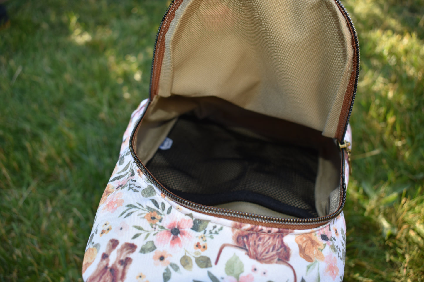 Highland Cow Sling Backpack