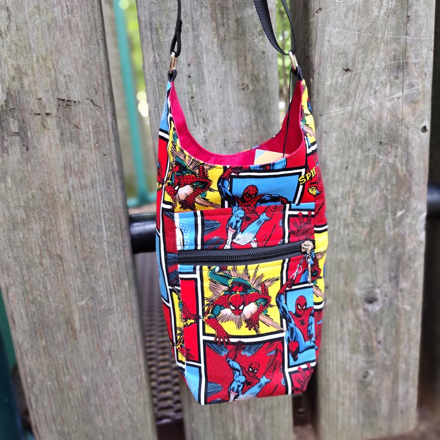 Spider Comic Water Bottle Bag