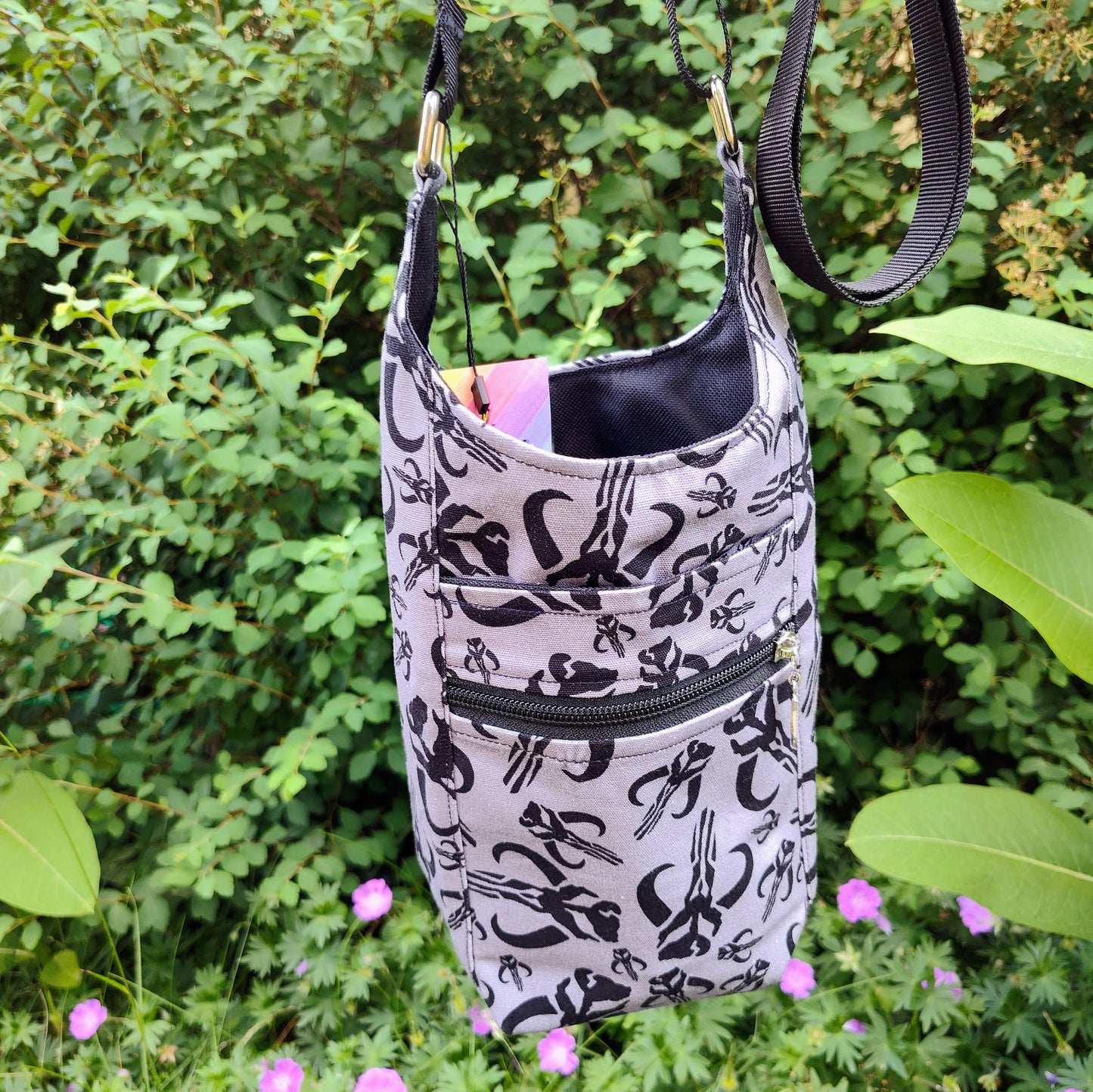 SW Gray Symbol Water Bottle Bag