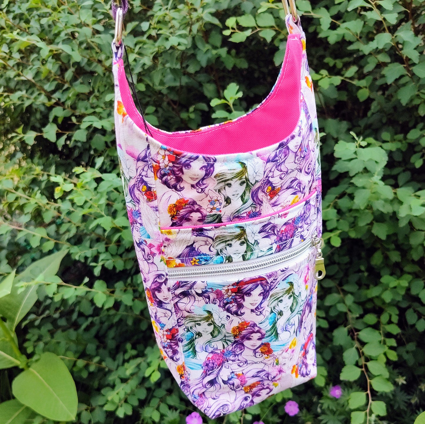 D Colorful Princess Water Bottle Bag