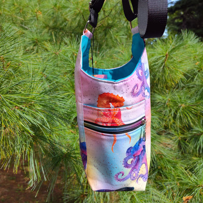 Octopus and Seahorse Water Bottle Bag