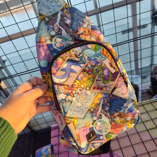 Pocket Monster Cards Sling Backpack