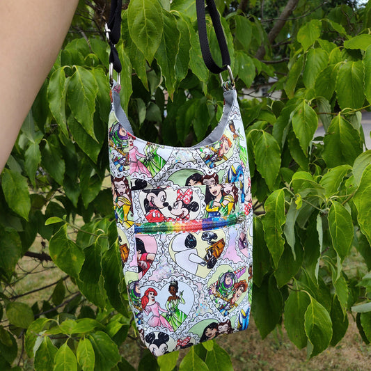 D Heart Characters Water Bottle Bag