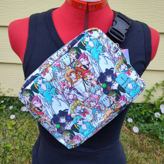 Sailor Guardian Stacked Anime Calli Crossbody