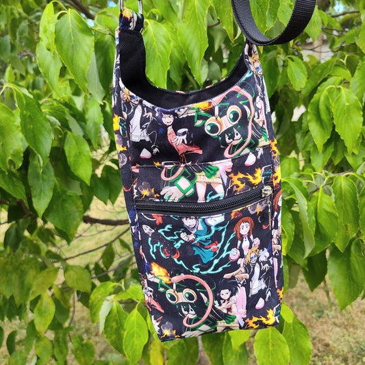 Hero Academy Anime Water Bottle Bag