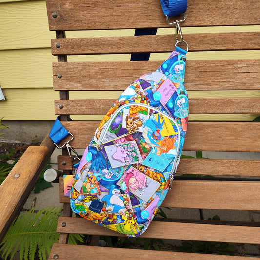 Pocket Monsters Cards Sling Backpack