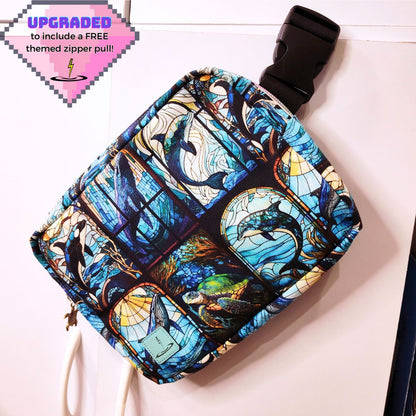 Stained Glass Sea Animals Calli Belt Bag