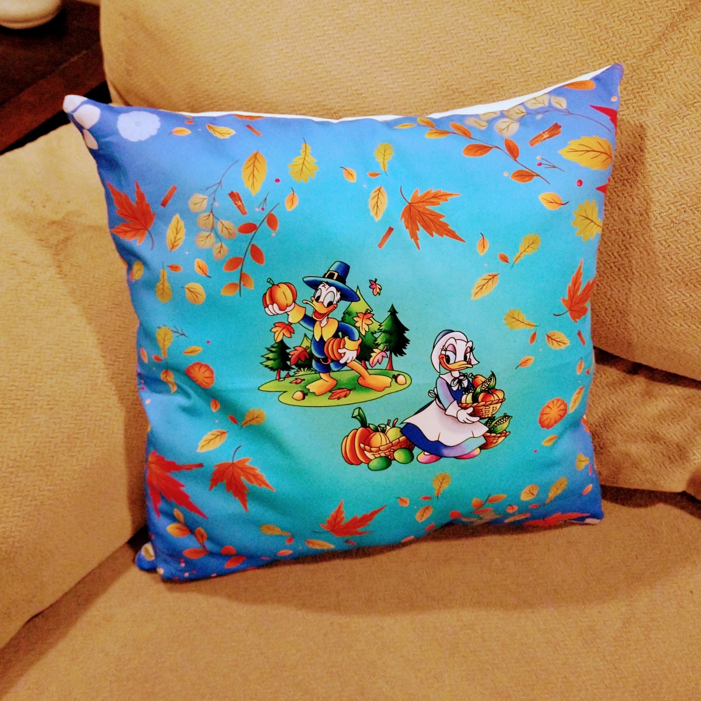 D Character Fall Thanksgiving Pillows